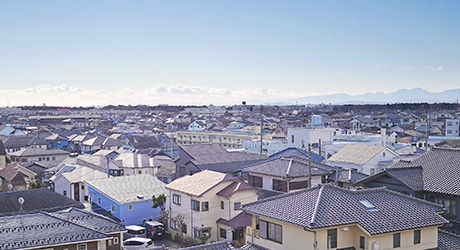 袖ケ浦の街並み